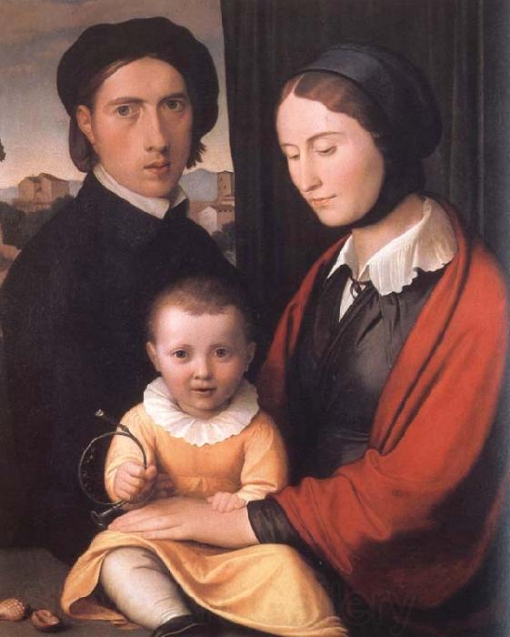 Friedrich overbeck The Artist with his Family